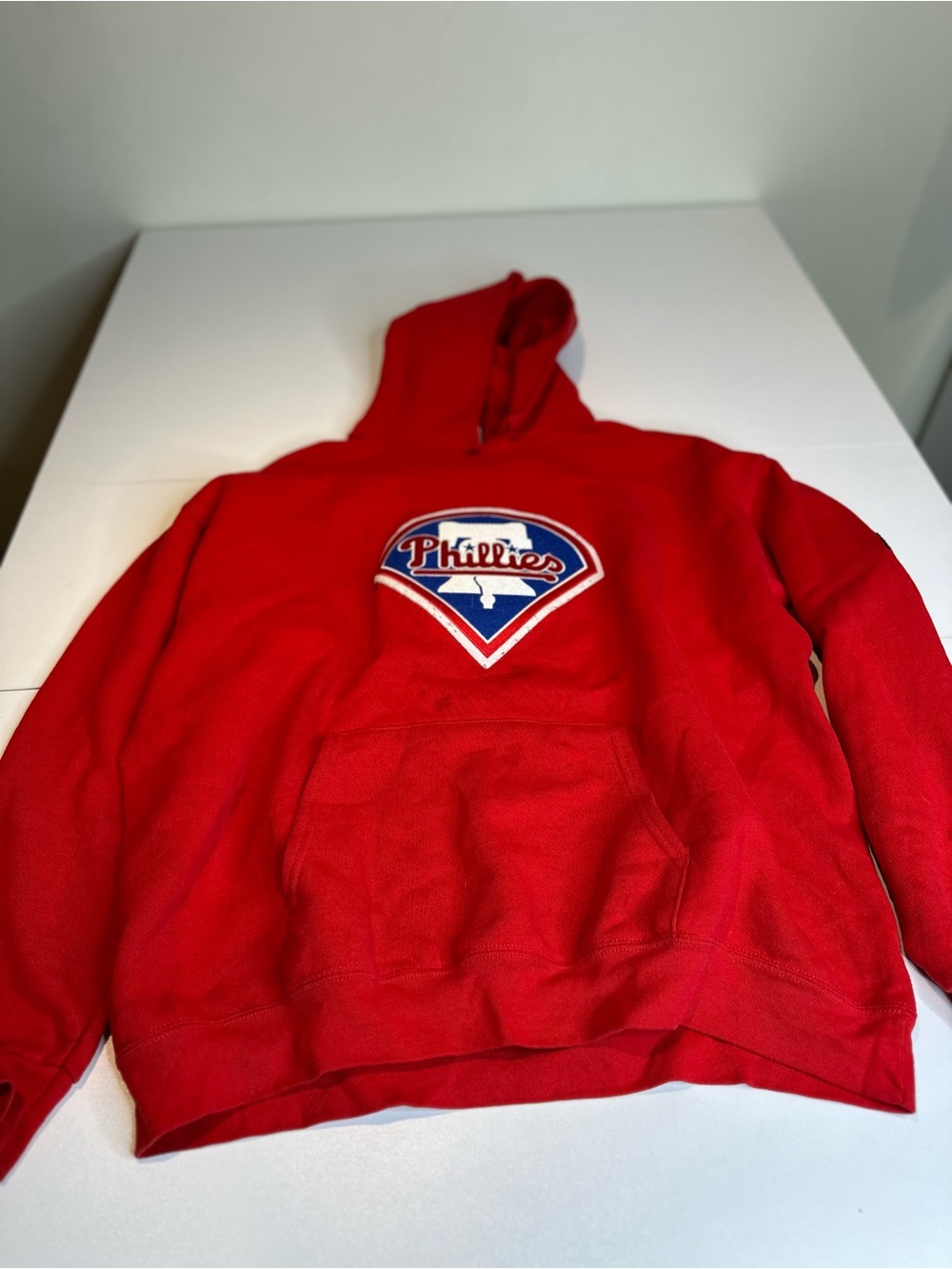 Majestic Red Phillies Hooded Pullover